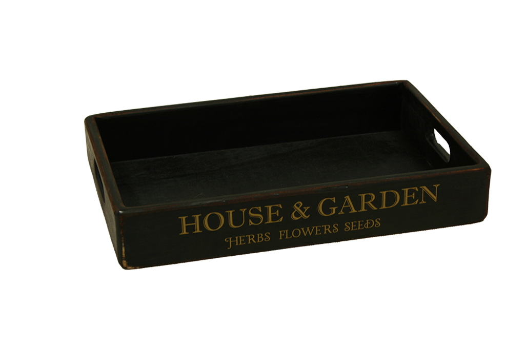 Bandeja de madera house & garden