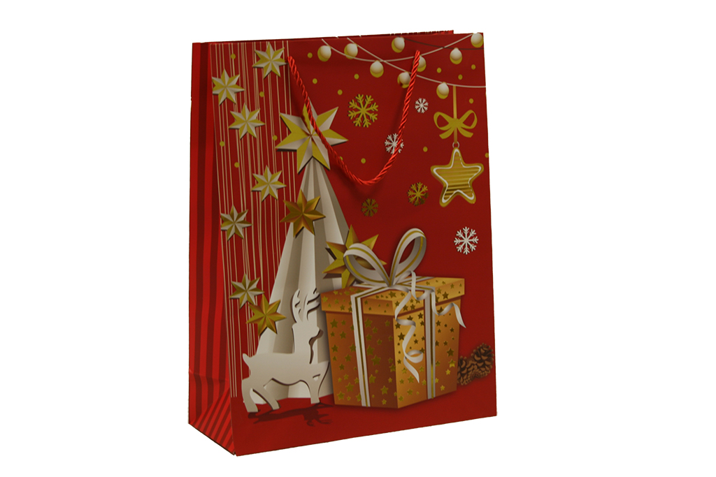 Bolsa roja navidad regalo pequeña