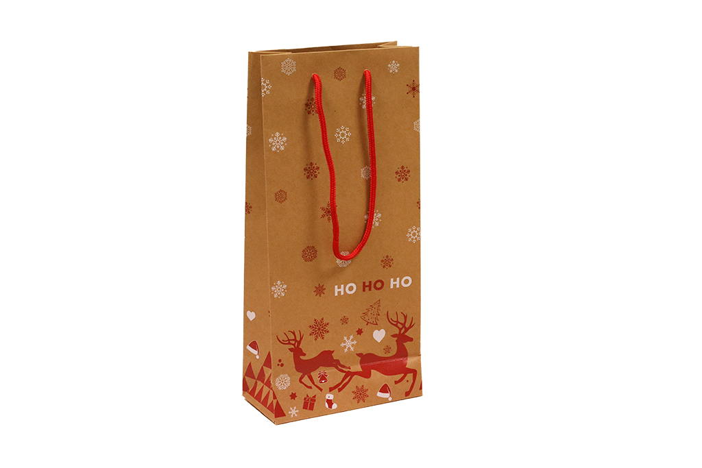 Sac en papier kraft de Noël