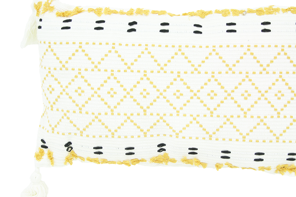 Cojin rustico beige rectangular