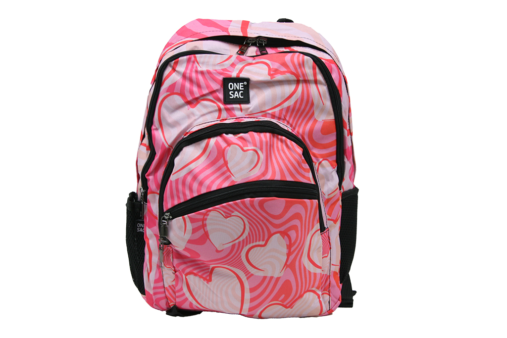 Mochila roja corazon
