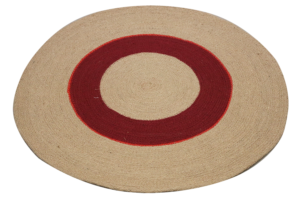 Grande Tapis Ronde Tricolore