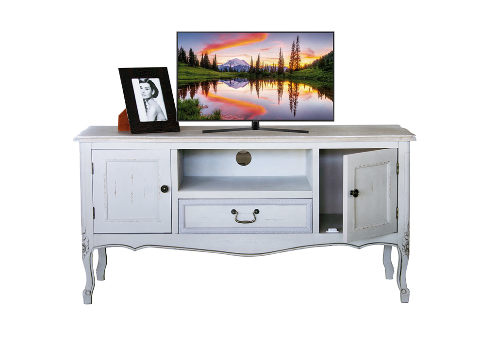 Mueble madera clara tv blanch