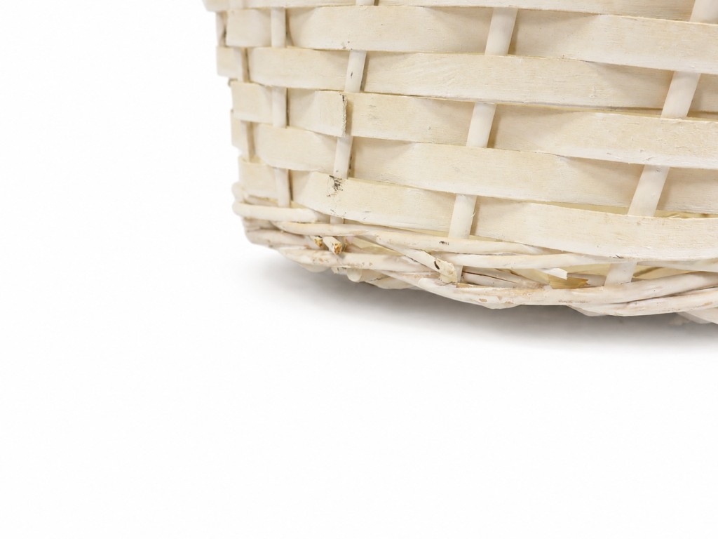 Cesta mimbre blanco s/2
