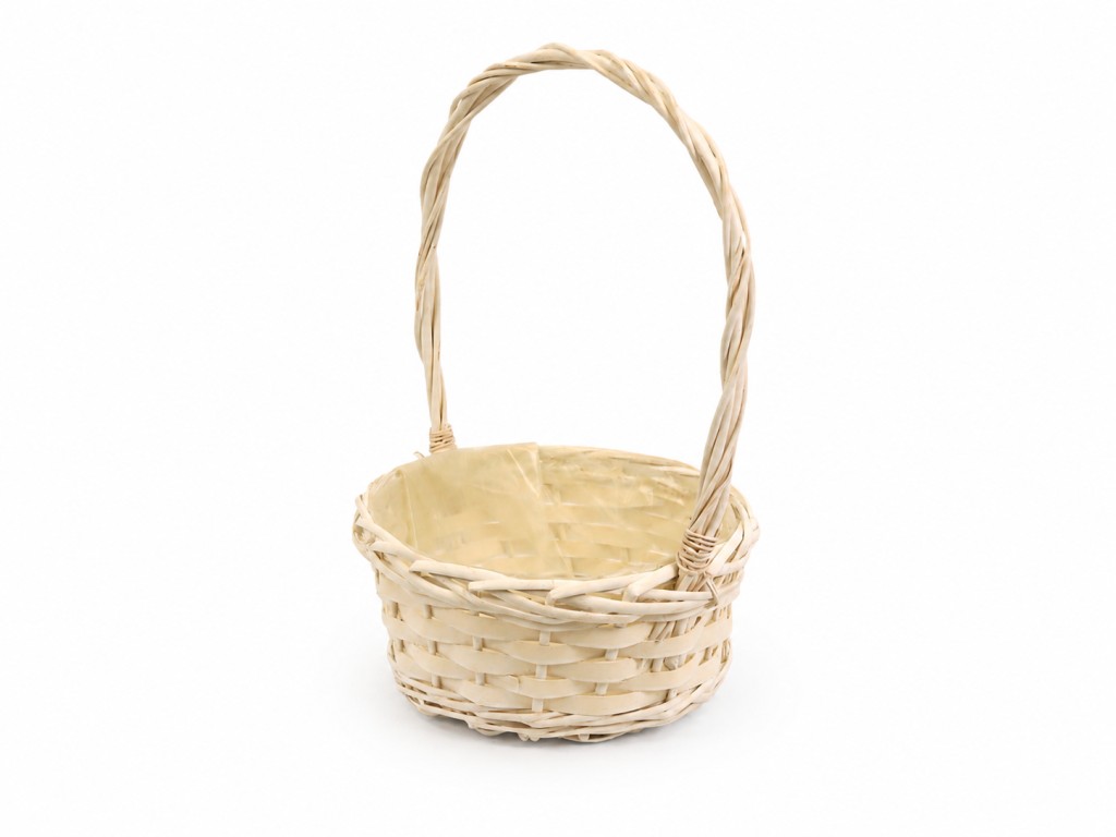 Cesta mimbre blanco s/2