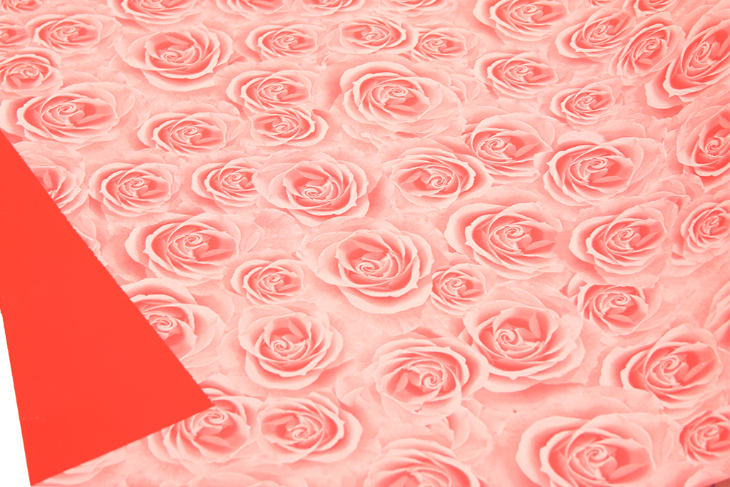 Rollo doble cara rojo-rosa h. 70*50mt