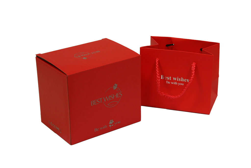 Cajita rosa roja preservada joyero sorpresa