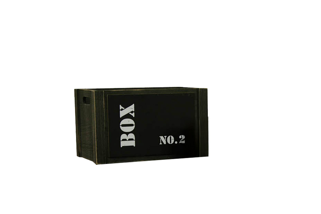 : Caja madera negro box