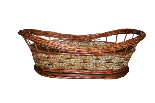 Coque de panier en paille 50*30*16/14