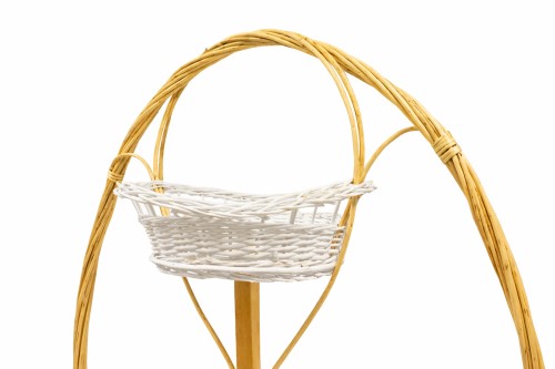 Panier à trois étages blanc
