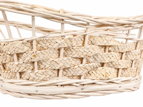Panier à trois étages blanc