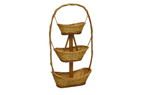 Panier à copeaux de bois spécial à 3 niveaux