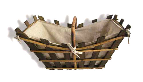 Cesta rústica madera