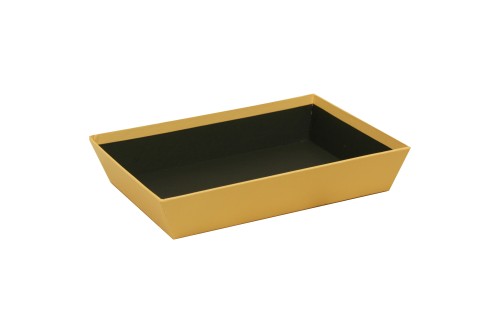 Bandeja carton beige-negro