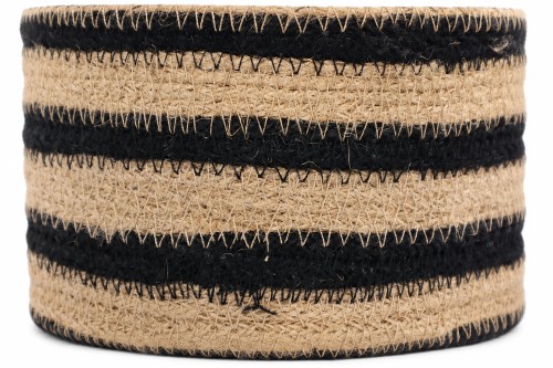 Paniers beiges et noirs (Lot de 2)