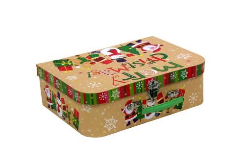 Maleta carton merry christmas s/3