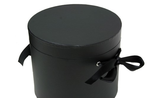 Black transparent cardboard jar s/3