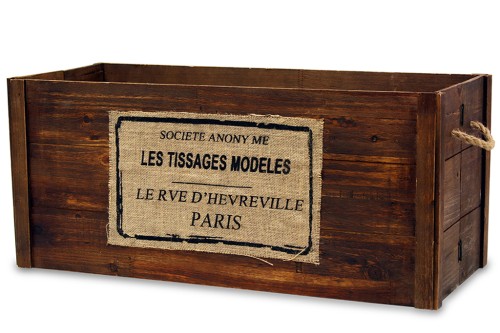 Caja plegable tissages marron