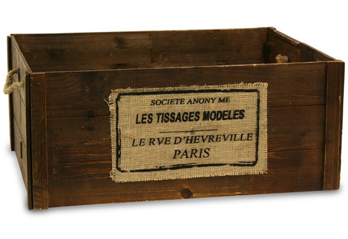 Caja plegable tissages marron