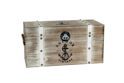 Baul blanco anchor vintage