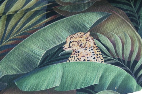 Baul plegable tela leopardo