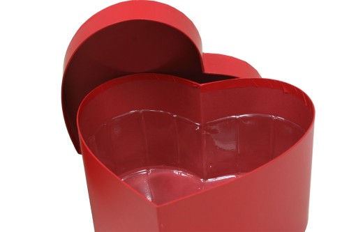 Caja corazon rojo s/3