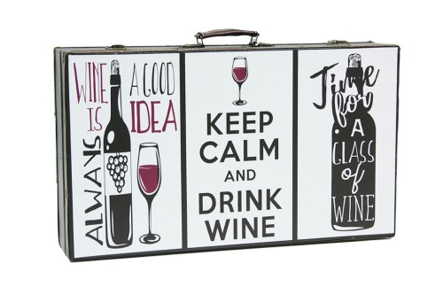 Maleta 6 botellas keep calm