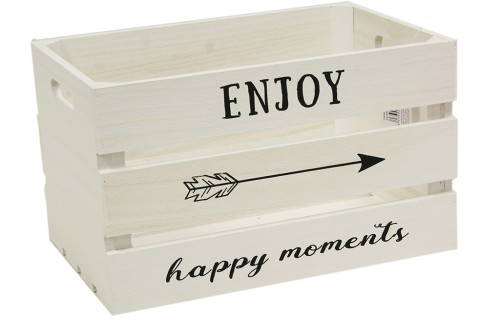 Caja madera enjoy happy moments