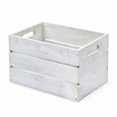 Caja blanca rústica