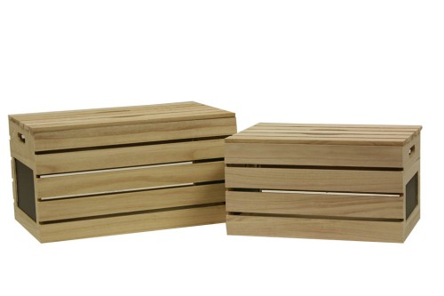 Caja de madera con tapa s/2