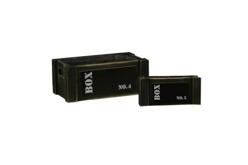 Caja madera negro box (set d+e)