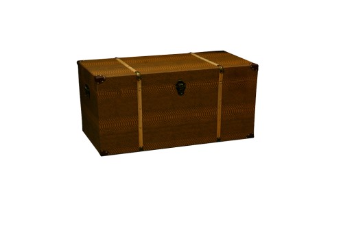 Malle en bois vintage