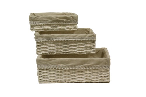 Cajoneras de papel blancas