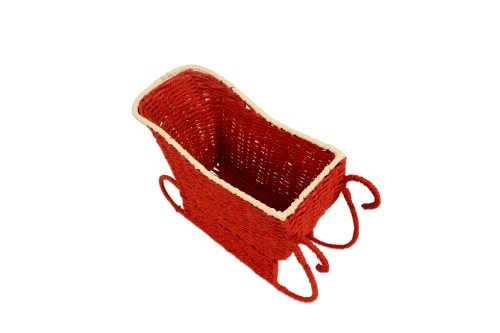 Trineo navideño rojo