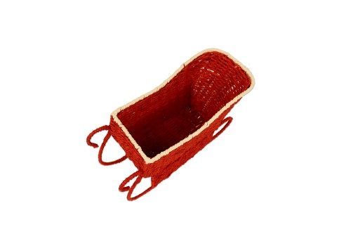 Trineo navideño rojo