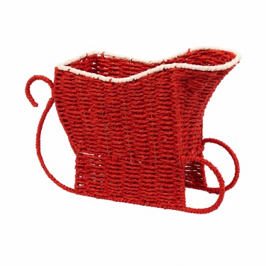 Trineo navideño rojo