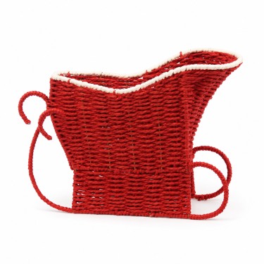Trineo navideño rojo