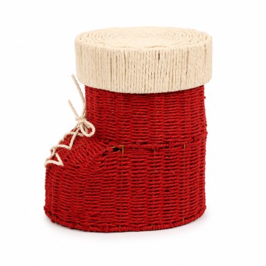 Bota navideña roja