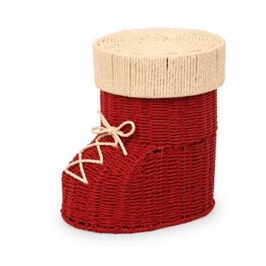 Bota navideña roja