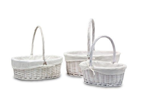 Cesta set/3 blanca