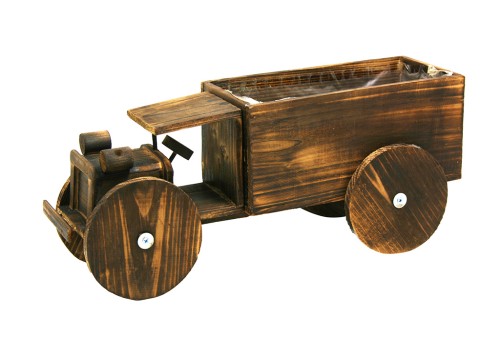 Small plasticized wooden truck