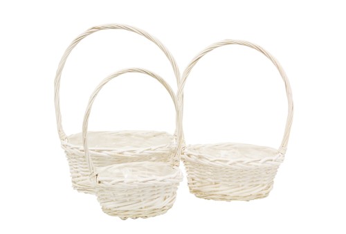 Cesta copa white s/3