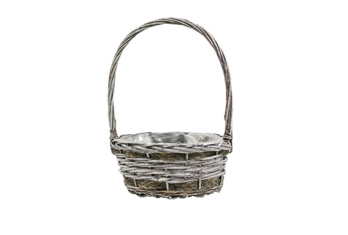 Cesta trenza gris set/3