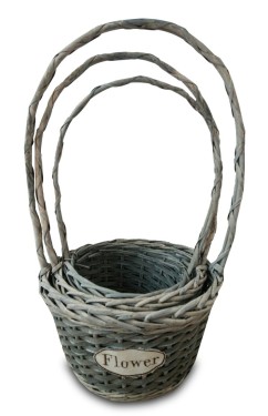 Cesta home gris s/3