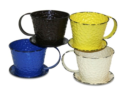 Jardinière tasse marron