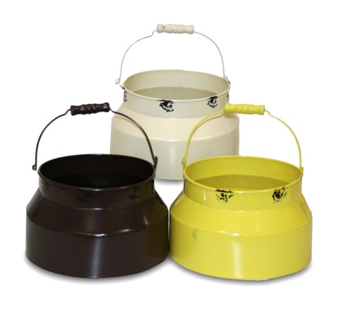 yellow dairy planter