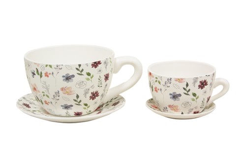 Taza macetero daisy s/2