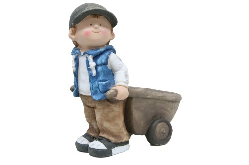 Boy flowerpot with vest