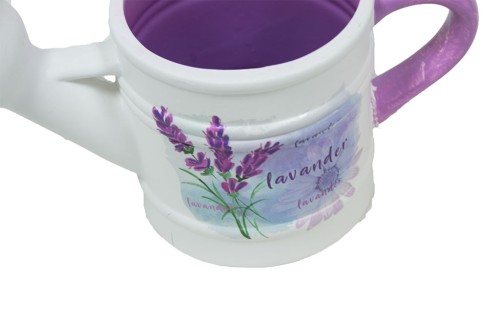 purple lavander watering can