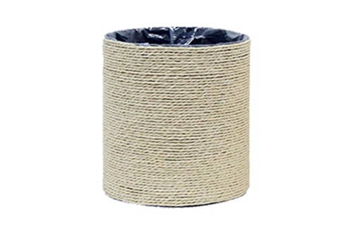 Cestos de tiras de papel beige